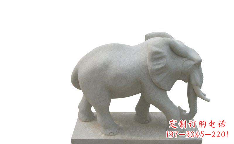 长春大象雕塑大理石大象公园的精美艺术