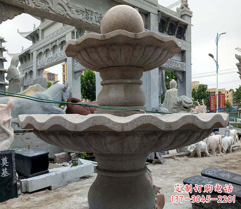 长春大理石多层喷泉石雕