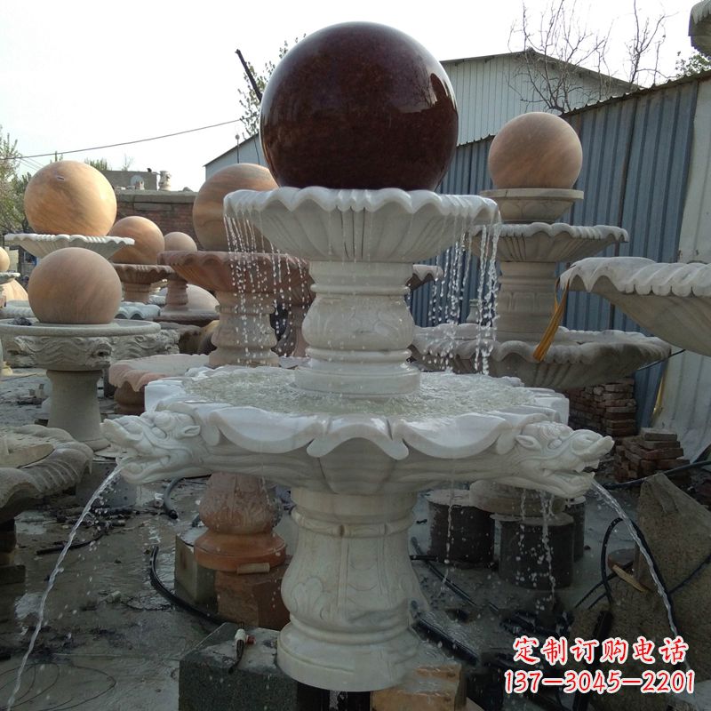 长春大理石风水球雕塑传统文化的艺术精髓