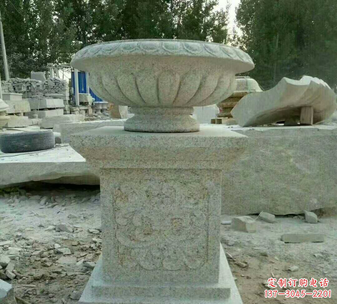 长春大理石花盆雕塑