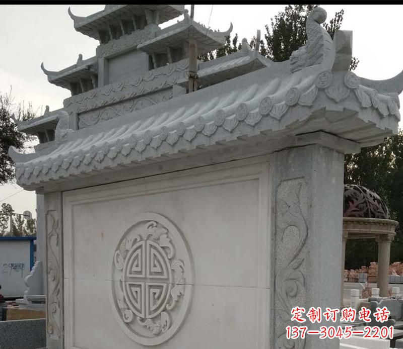长春精美大理石影壁雕塑
