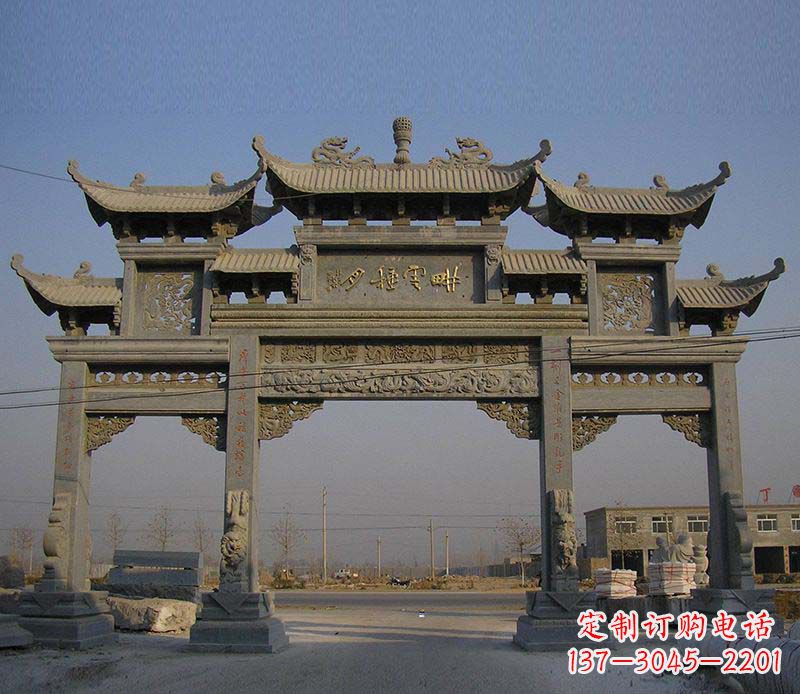 长春大理石牌楼雕塑定制
