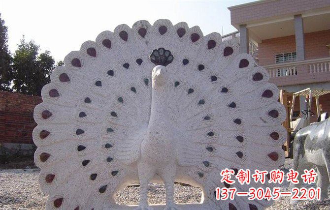 长春精美绝伦的孔雀石雕塑
