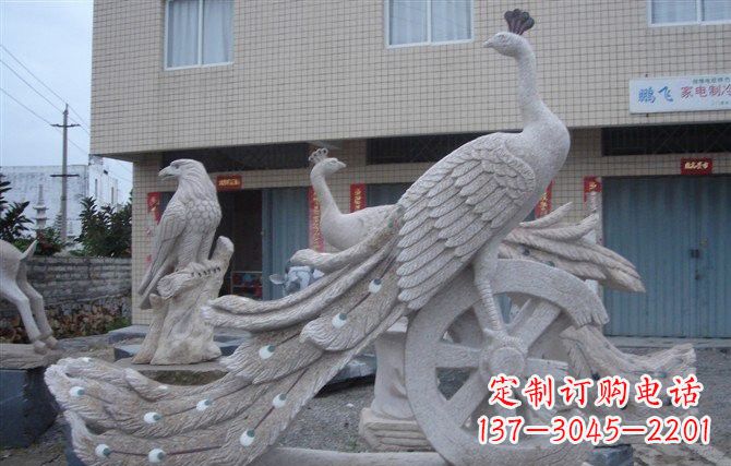 长春大理石孔雀石雕塑