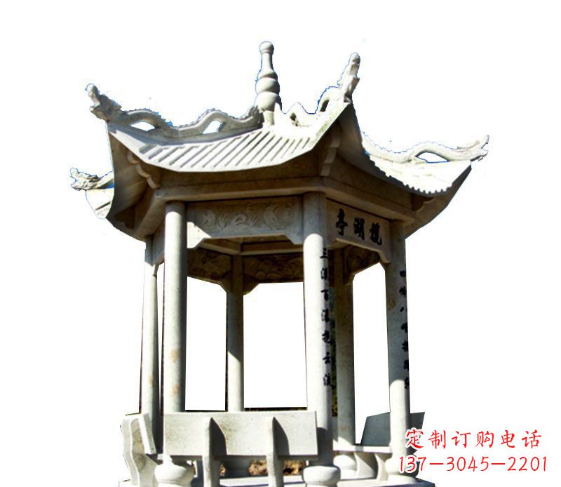 长春大理石凉亭石雕,历史韵味浓郁