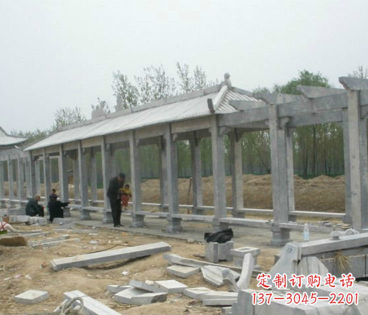 长春精美大理石凉亭雕塑