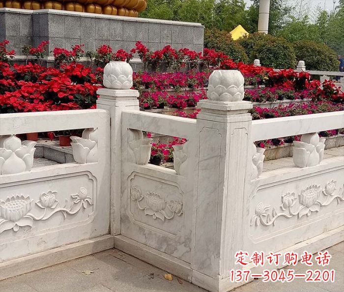 长春精美大理石旅游景区石雕栏板