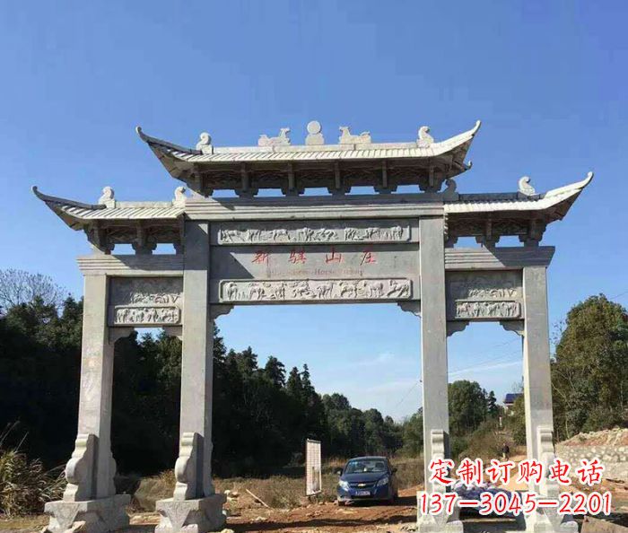 长春精美石雕牌坊雕塑