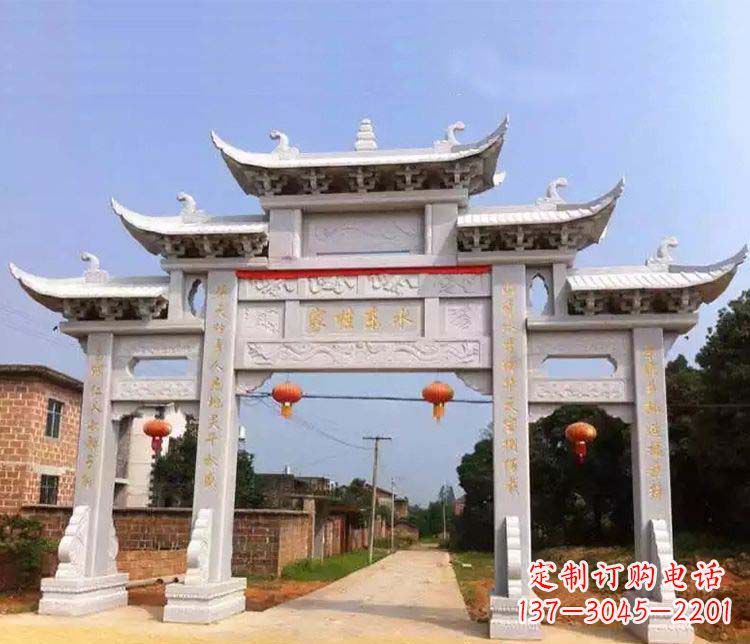 长春大理石牌坊石雕