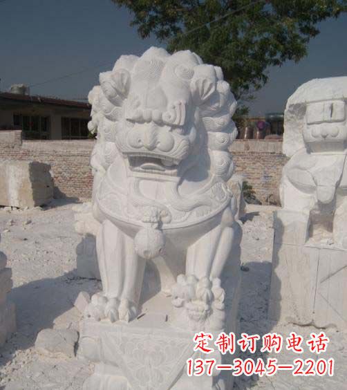 长春精美大理石狮子雕塑