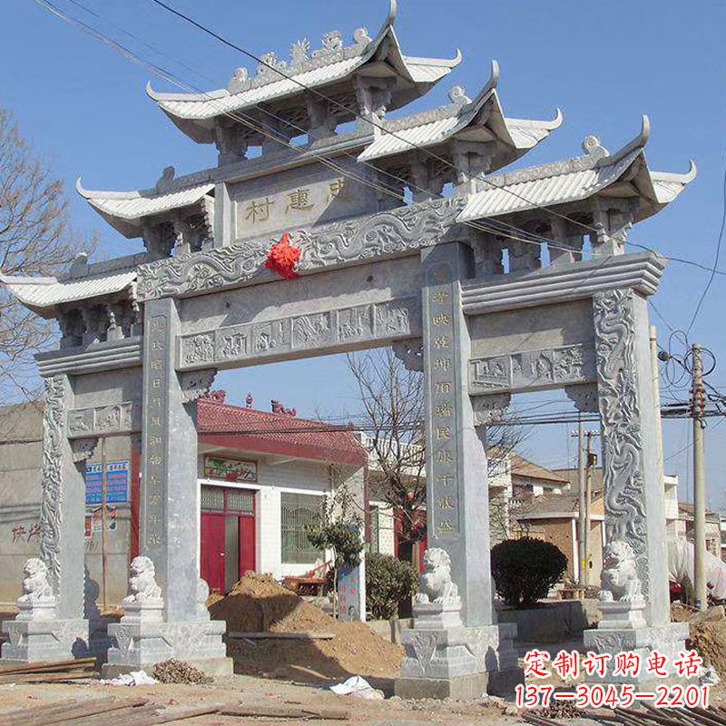 长春大理石牌坊石雕艺术