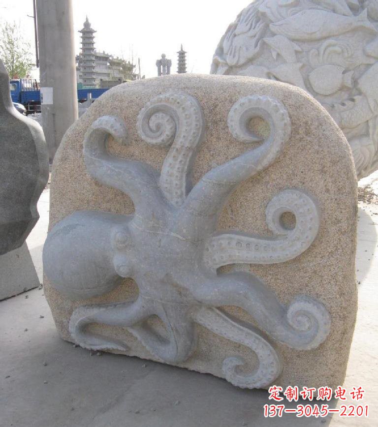长春精美大理石章鱼雕塑