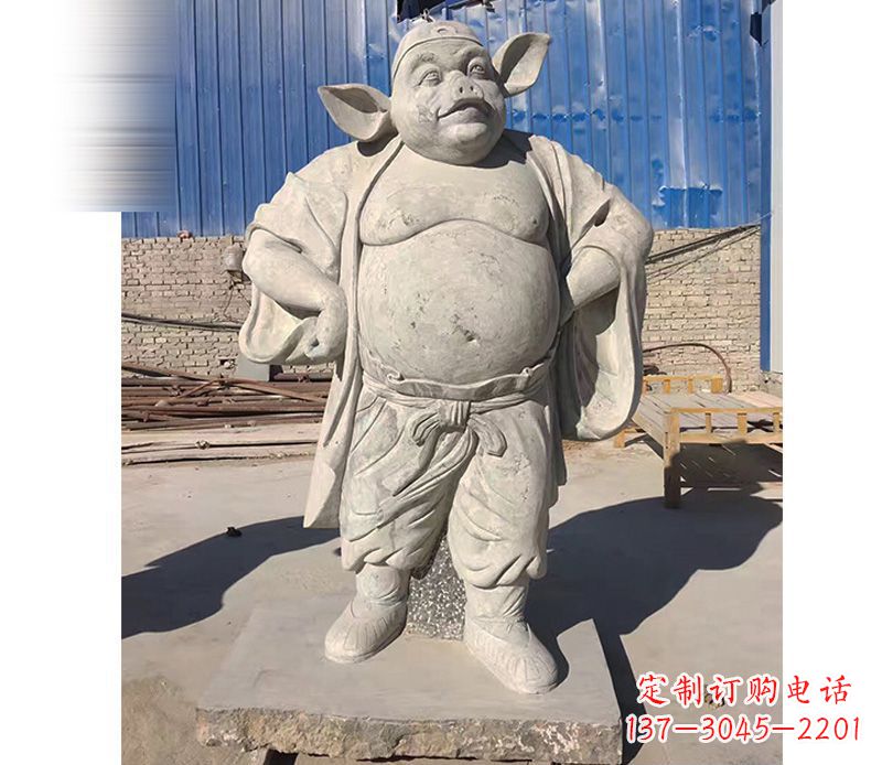 长春大理石猪八戒雕塑