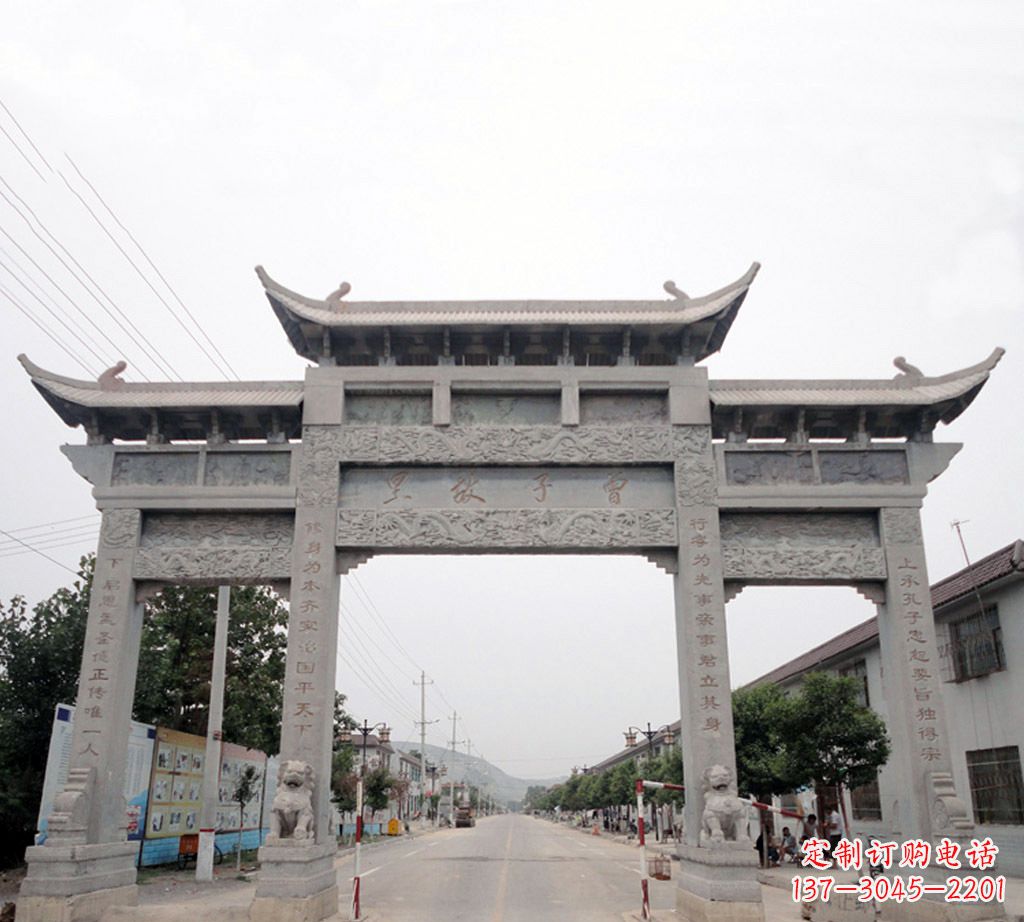 长春大石牌坊雕塑——精心打造的艺术品