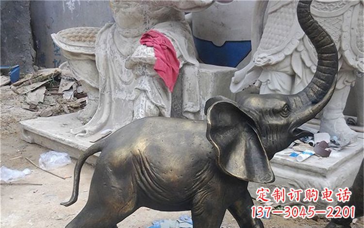 长春精美大象铜雕