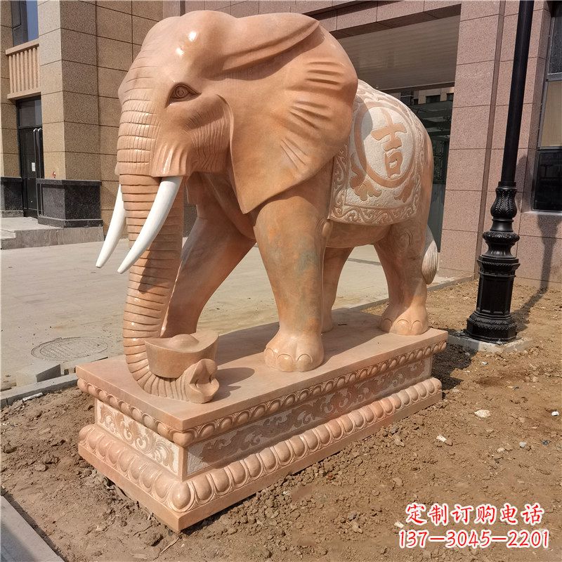 长春大象石雕——辟邪守护