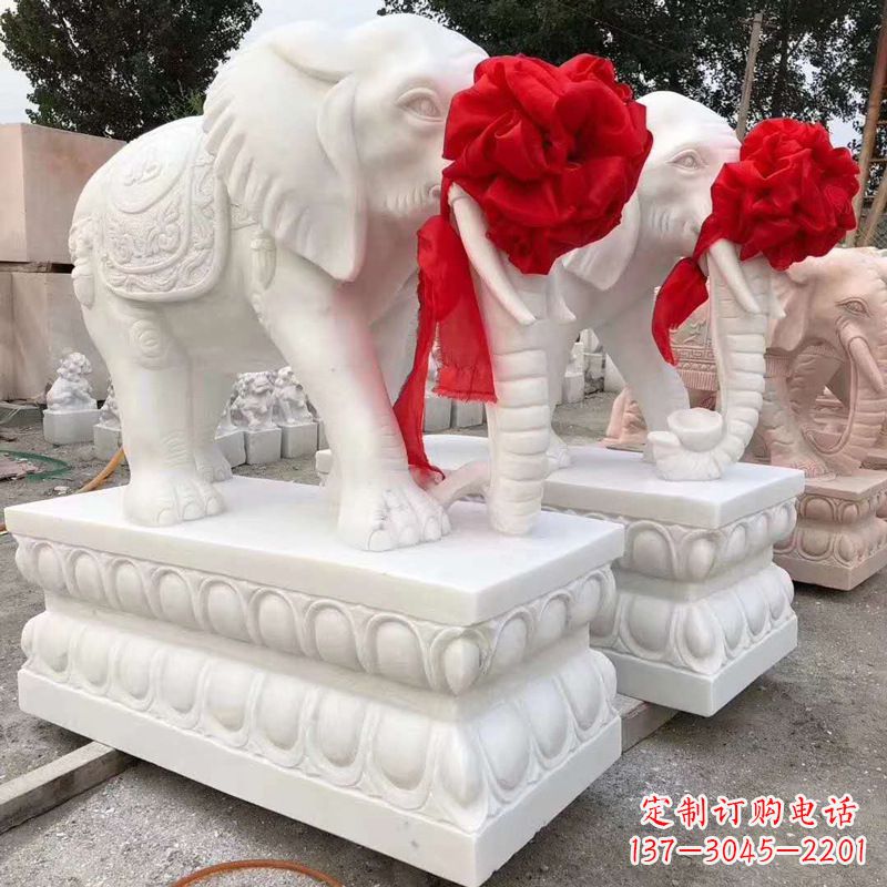 长春大象形象石雕塑