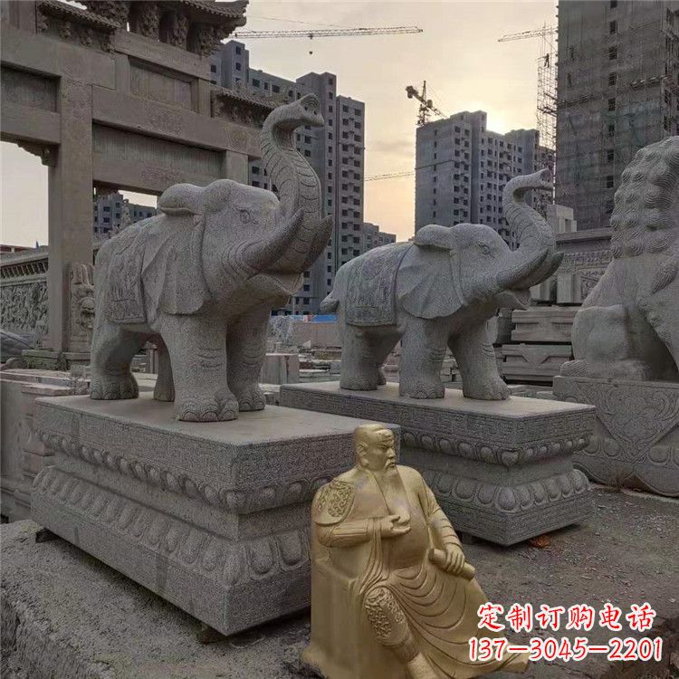 长春精美大象石雕