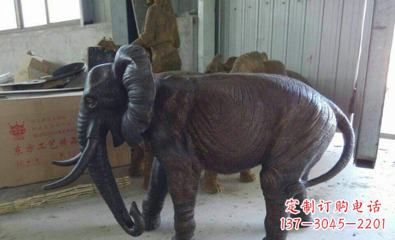 长春大象铜雕 动物雕塑