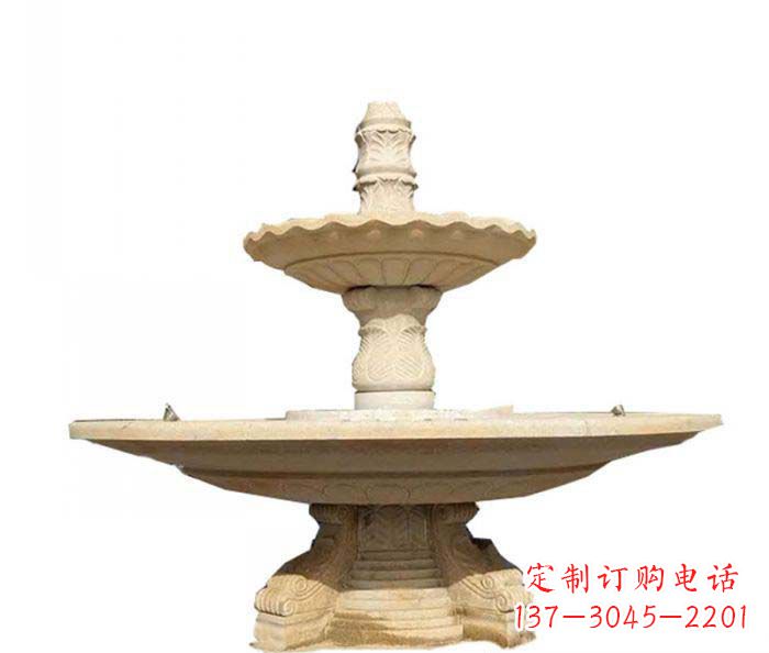 长春大型多层喷泉石雕 (2)