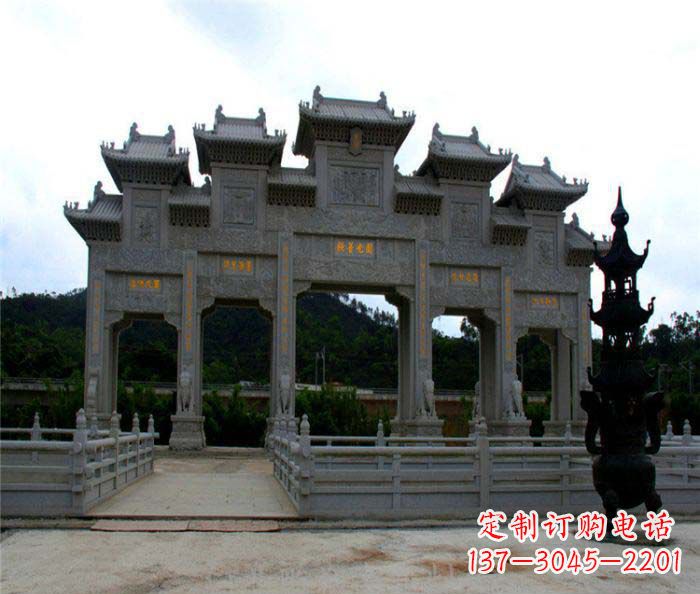 长春精美石雕牌坊雕塑