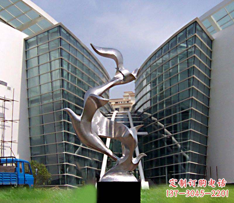 长春大雁不锈钢雕塑