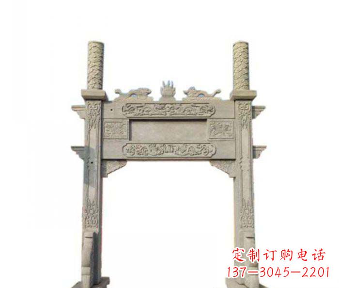 长春产品名称中领雕塑-牌坊石雕