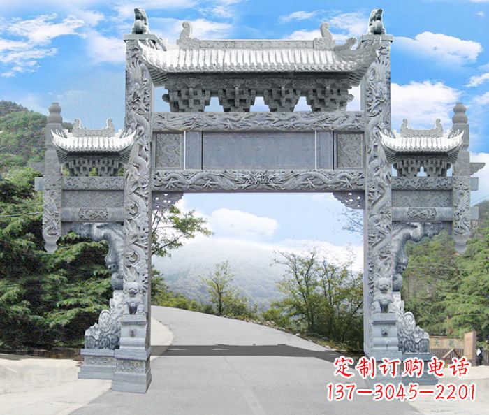 长春精美牌坊雕塑