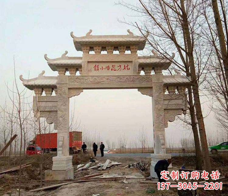长春大理石牌坊石雕