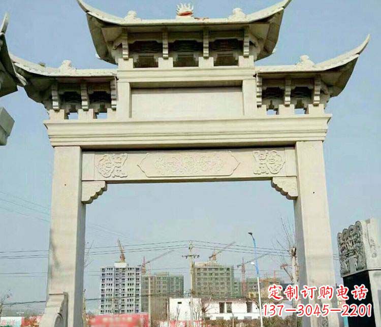 长春精美牌坊石雕