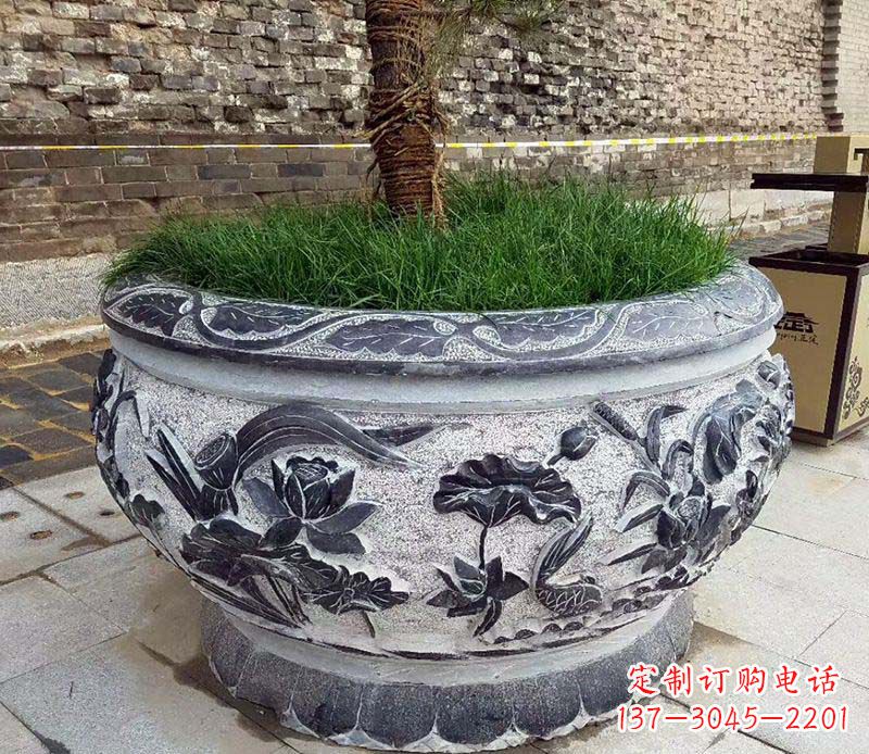 长春精美花盆雕塑,点亮你的道路景观