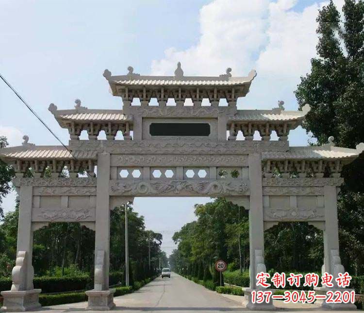 长春定制牌坊雕塑,传承中国传统文化