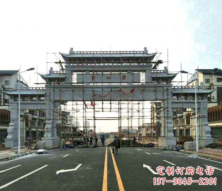 长春牌坊石雕——精致细腻,展示正气