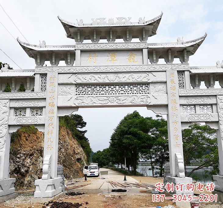 长春东夏侯石牌坊雕塑专业的定制雕塑制作商