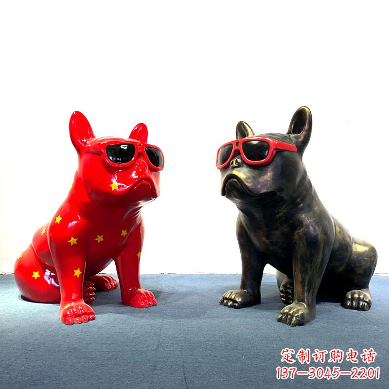 长春斗牛犬雕塑摆件