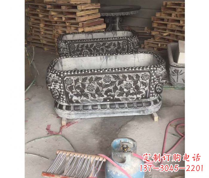长春仿古石水缸雕塑
