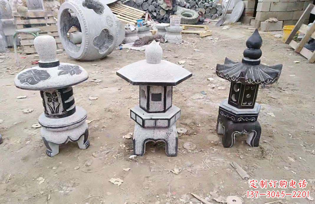 长春传统仿古石灯雕塑
