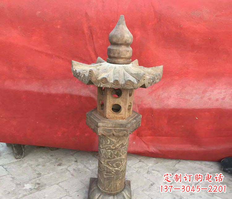 长春传统风格石灯雕塑