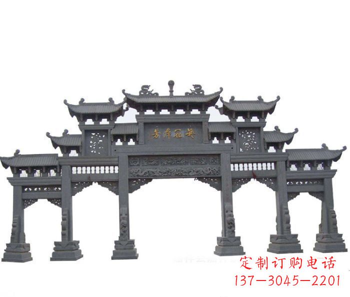 长春产品名称仿古牌坊石雕