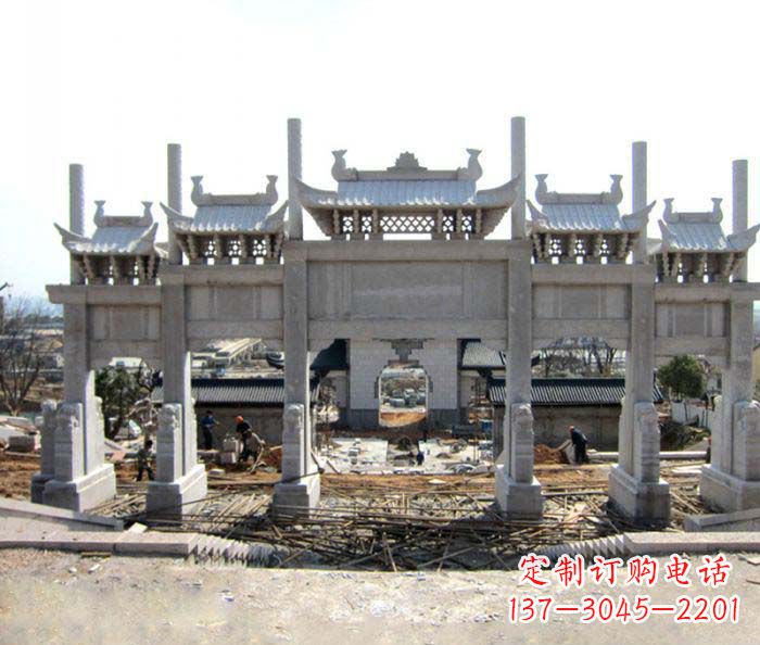 长春仿古牌坊雕塑,定制专属你的古典魅力