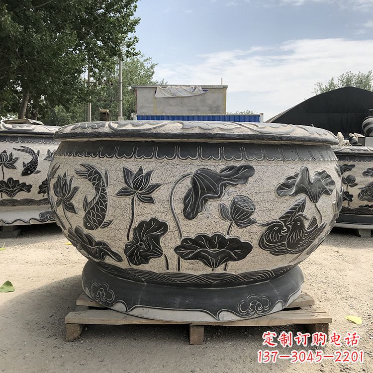 长春精美仿古花盆雕塑