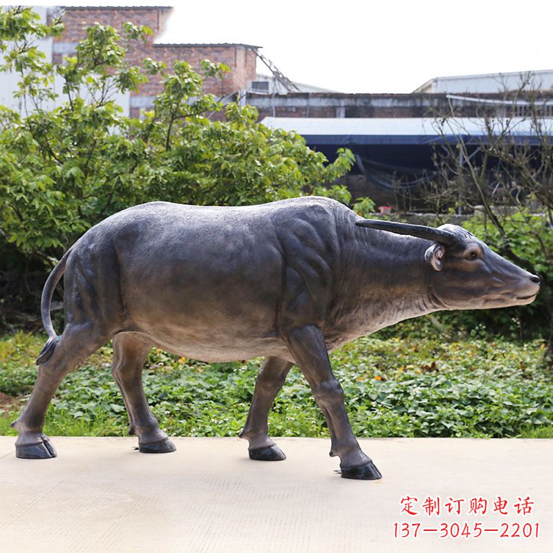 长春高品质仿真水牛雕塑