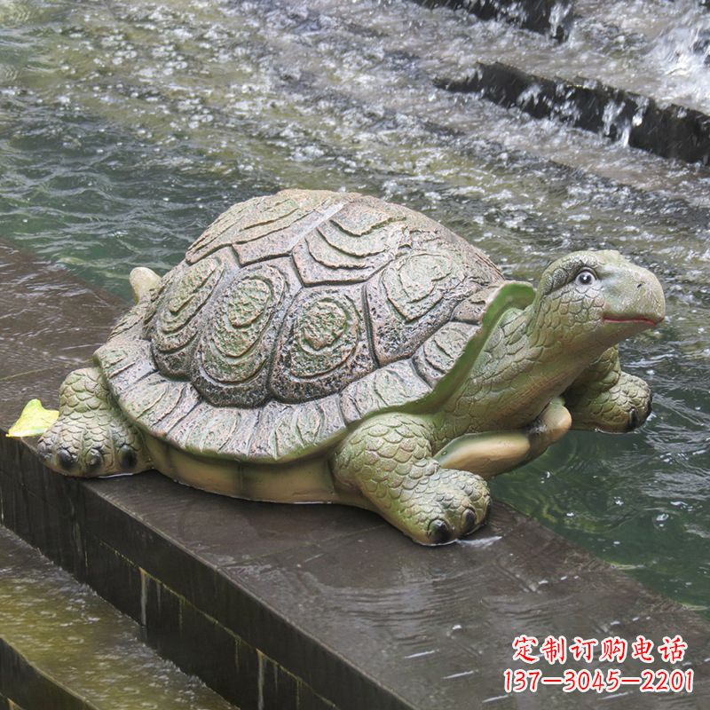 长春仿真乌龟-园林水景动物雕塑摆件