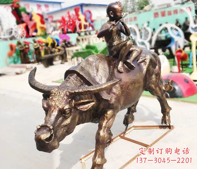 长春牛郎雕塑精美绝伦的铜雕艺术