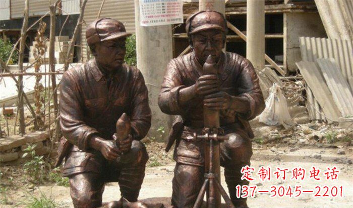 长春英勇勇士铜雕