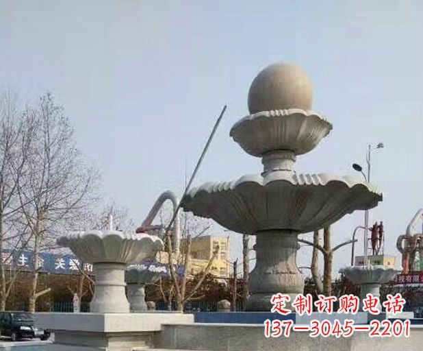 长春精美风水球石雕塑