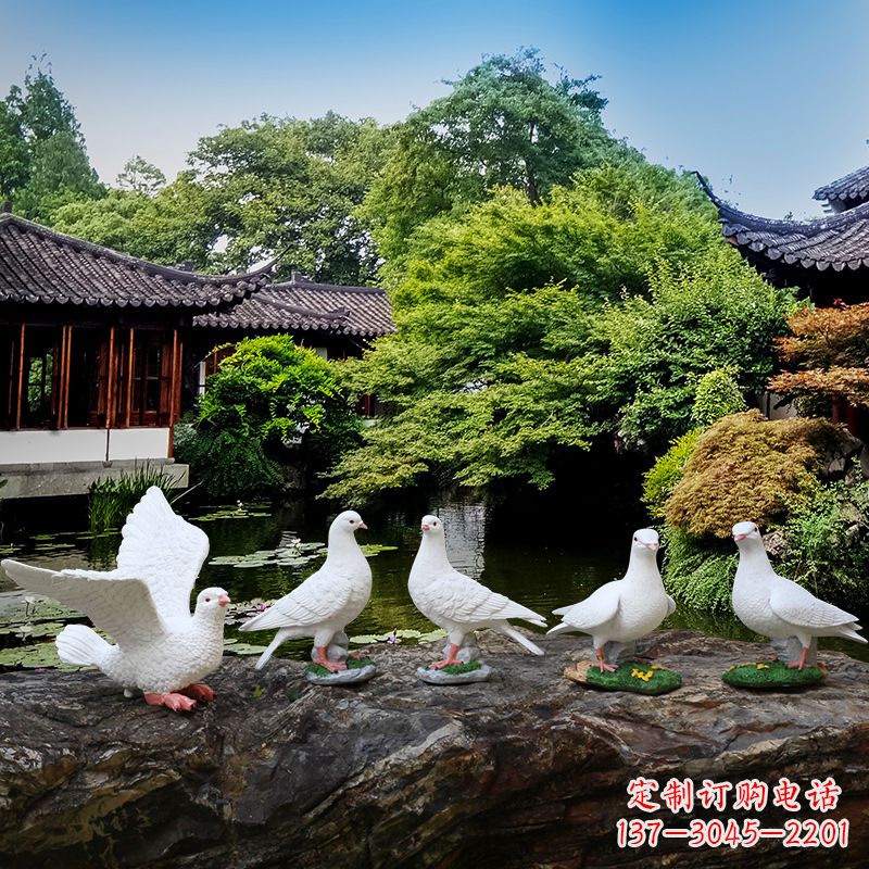 长春令人惊艳的鸽子雕塑