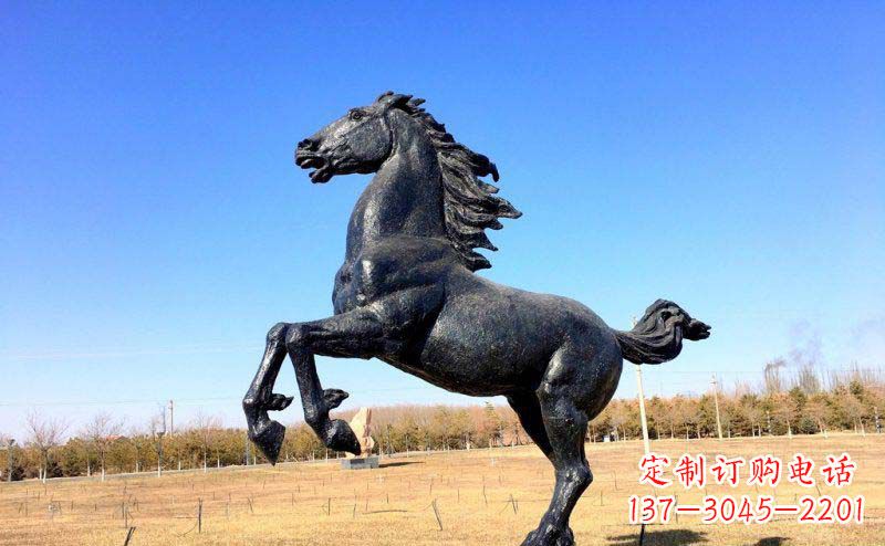 长春精美铜雕奔马动物雕塑