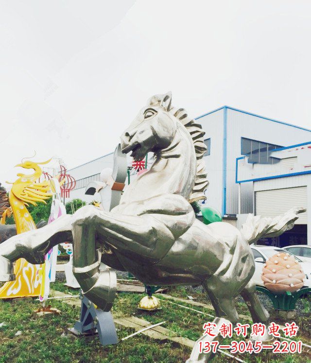 长春产品名称优雅的不锈钢雕塑——奔马