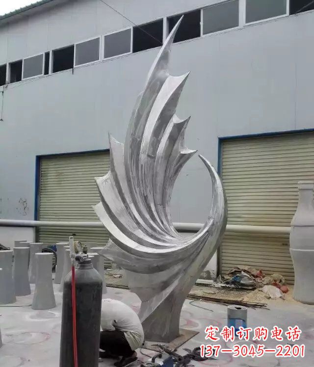 长春 不锈钢凤凰抽象雕塑